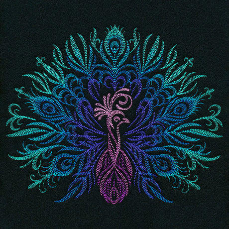 Mesmerizing Calligraphic Peacock
