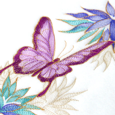 Elegant Butterfly and Blooms