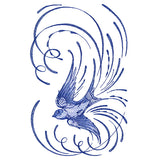 Soaring Calligraphic Swallow