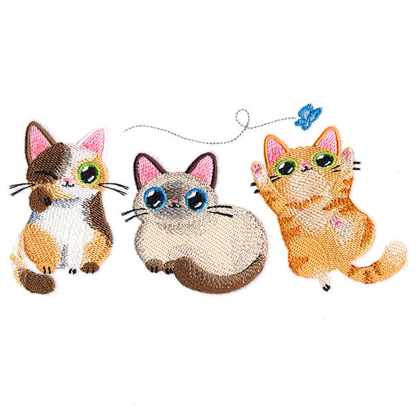 Playful Kitties Trio
