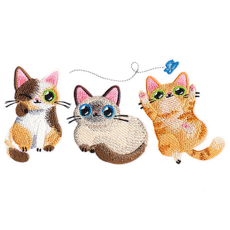 Playful Kitties Trio