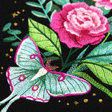 Starry Night Luna Moth & Blooms