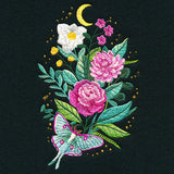 Starry Night Luna Moth & Blooms