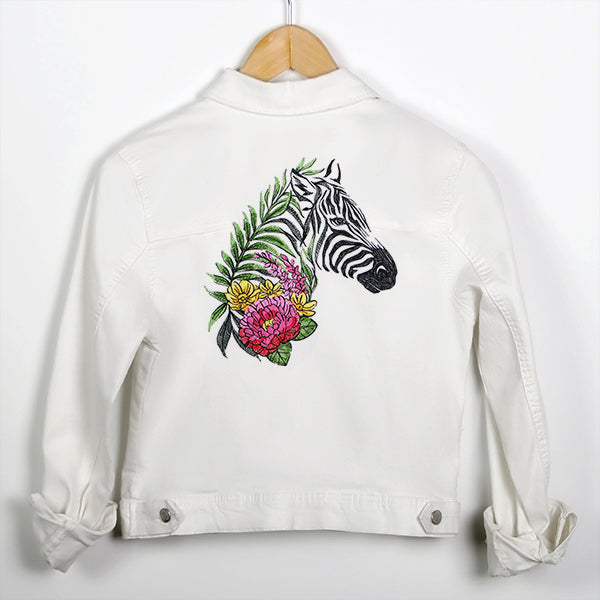 Zebra in Flowers