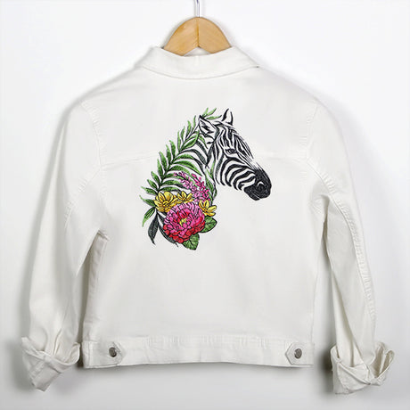 Zebra in Flowers