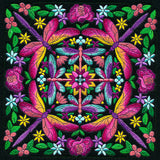 Dragonfly Kaleidoscope Square