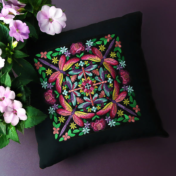 Dragonfly Kaleidoscope Square – Urban Threads