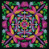 Dragonfly Kaleidoscope Square