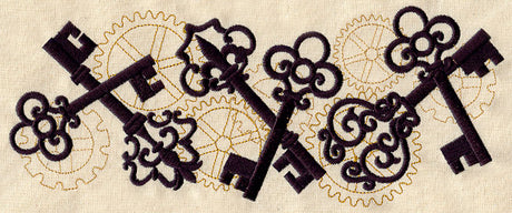 Clockwork Magic - Keys Border