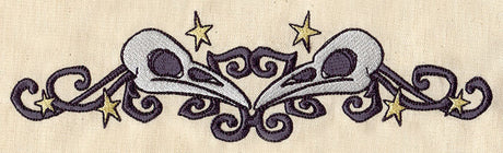Raven Skull Border