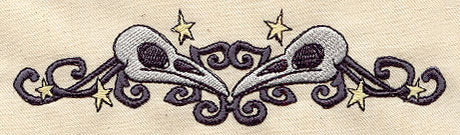 Raven Skull Border
