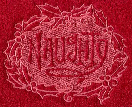 Naughty (Embossed)