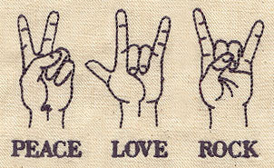 Peace Love Rock