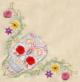 Flowered Skull Corner