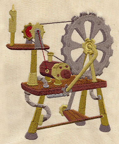 Steampunk Spinning Wheel