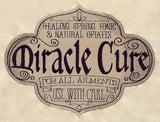Miracle Cure Apothecary Label
