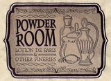 Powder Room Sign