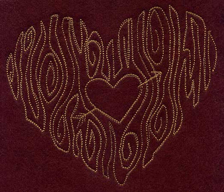 Woodgrain Heart