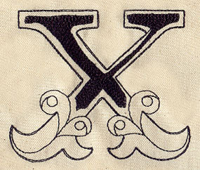 Cirque Letter X
