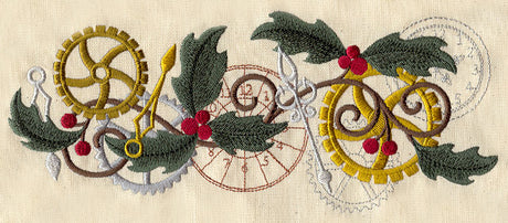 Steampunk Christmas Border
