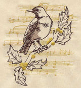 French Vintage Christmas Robin