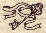 Vintage Key with Ribbon