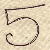 Handwriting Number 5 – Urban Threads