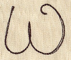 Handwriting Letter W - Uppercase