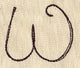 Handwriting Letter W - Uppercase