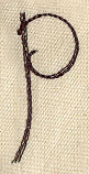 Handwriting Letter P - Lowercase