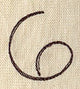 Handwriting Number 6