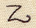 Handwriting Letter Z - Lowercase
