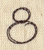 Handwriting Number 8