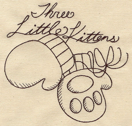 Nursery Rhymes - Three Little Kittens Sketch