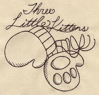 Nursery Rhymes - Three Little Kittens Sketch