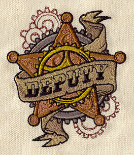 Western Steampunk - Deputy Badge