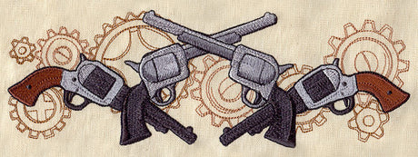Western Steampunk - Pistols Border