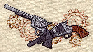 Western Steampunk - Pistols Border
