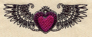 Delicate Winged Heart