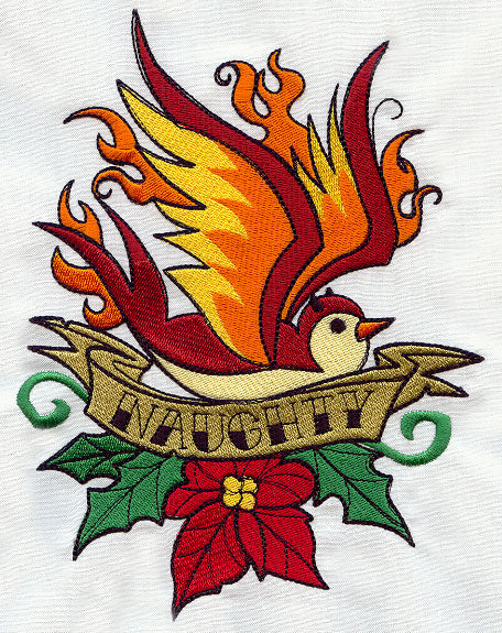Tattoo Christmas - Naughty Bird