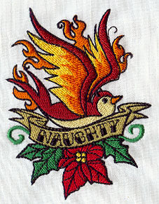 Tattoo Christmas - Naughty Bird
