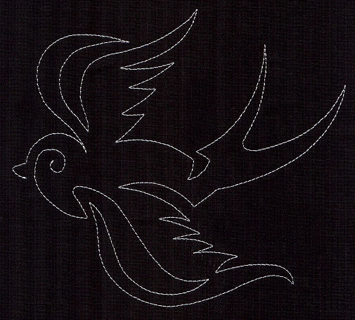 Quilting Swallow (Single Run)