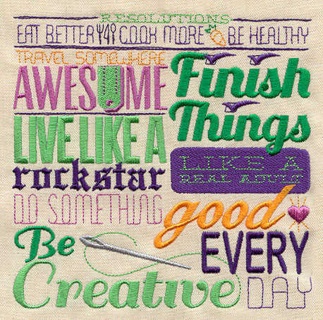Resolutions Sampler