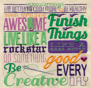 Resolutions Sampler
