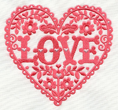 Love and Flowers Heart