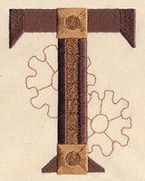 Steampunk Letter T - Uppercase