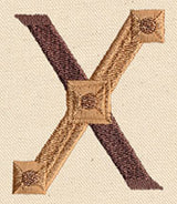 Steampunk Letter X - Uppercase