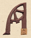 Steampunk Letter A - Uppercase