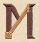 Steampunk Letter M - Uppercase
