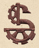 Steampunk Letter S - Uppercase